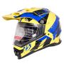 Мотошлем Racer BLD-819-7 синий/белый XXL без визора