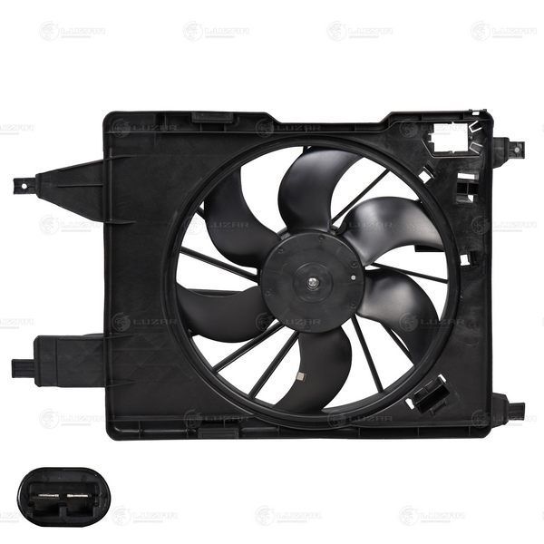 Luzar LFK0909 охлаждения Renault Megane II (03-)/Kangoo I (97-) (с кожухом) A/C+